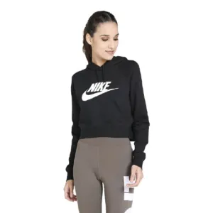 Nike Essential Crop Women Lifestyle Hoody Black/White