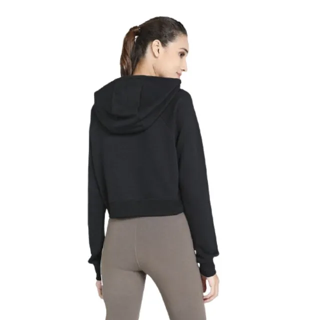 Nike Essential Crop Women Lifestyle Hoody Black/White