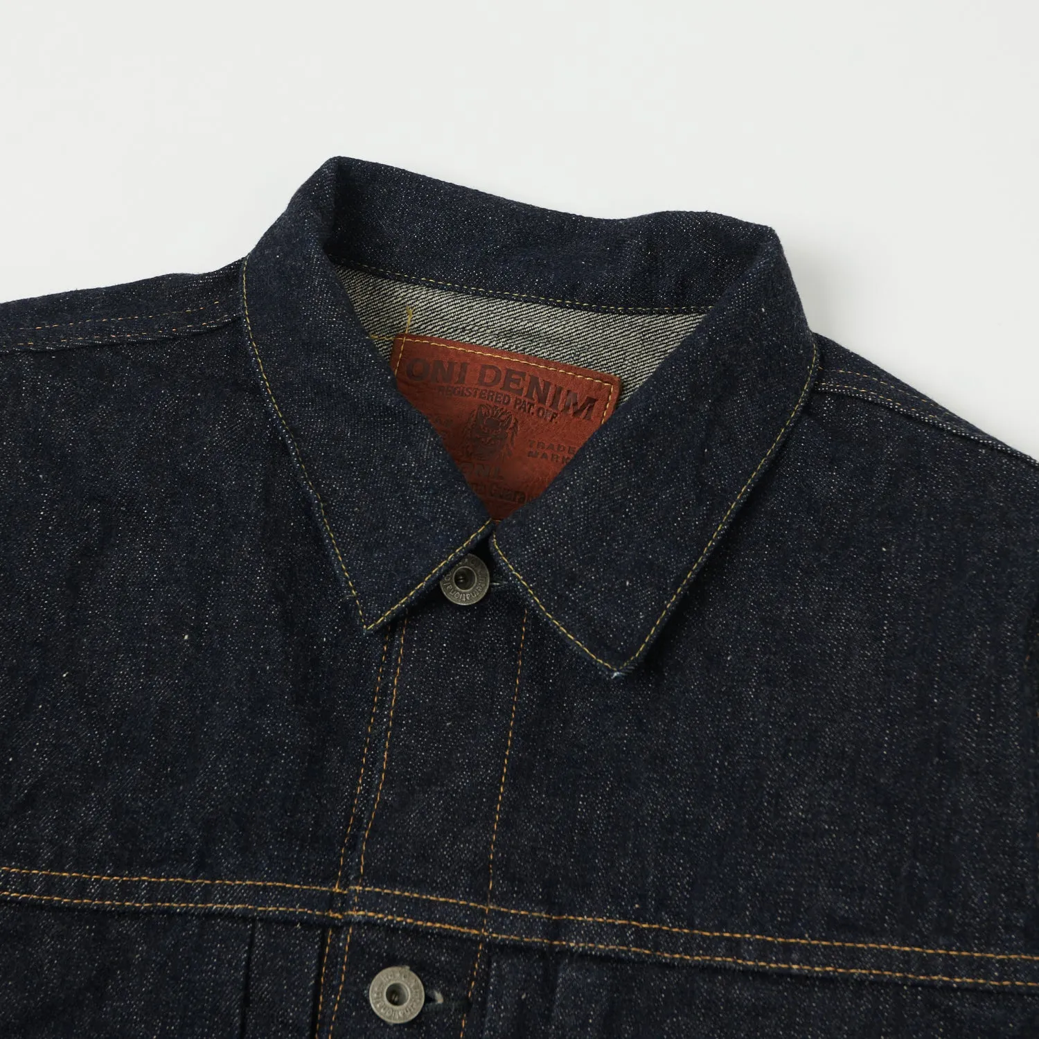 ONI 01507-NI 16.5oz Natural Indigo Type-I Denim Jacket - One Wash