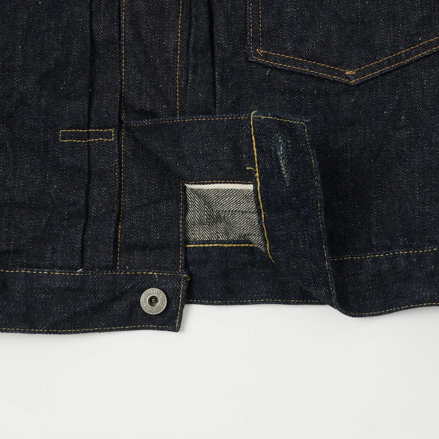 ONI 01507-NI 16.5oz Natural Indigo Type-I Denim Jacket - One Wash