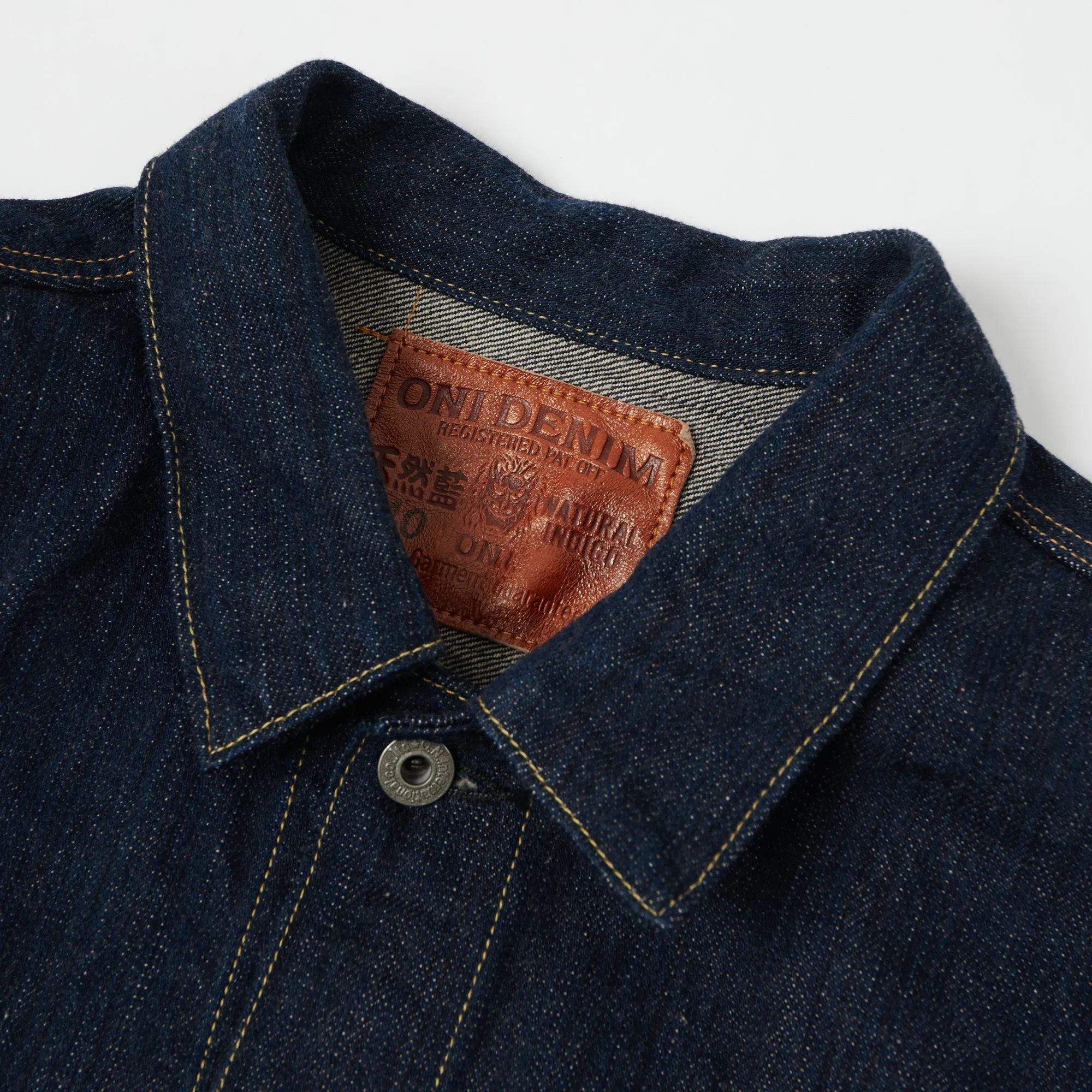 ONI 02506P-SHM 'Kiwami' Semi Hand Made 16oz Type II Denim Jacket - Rinsed