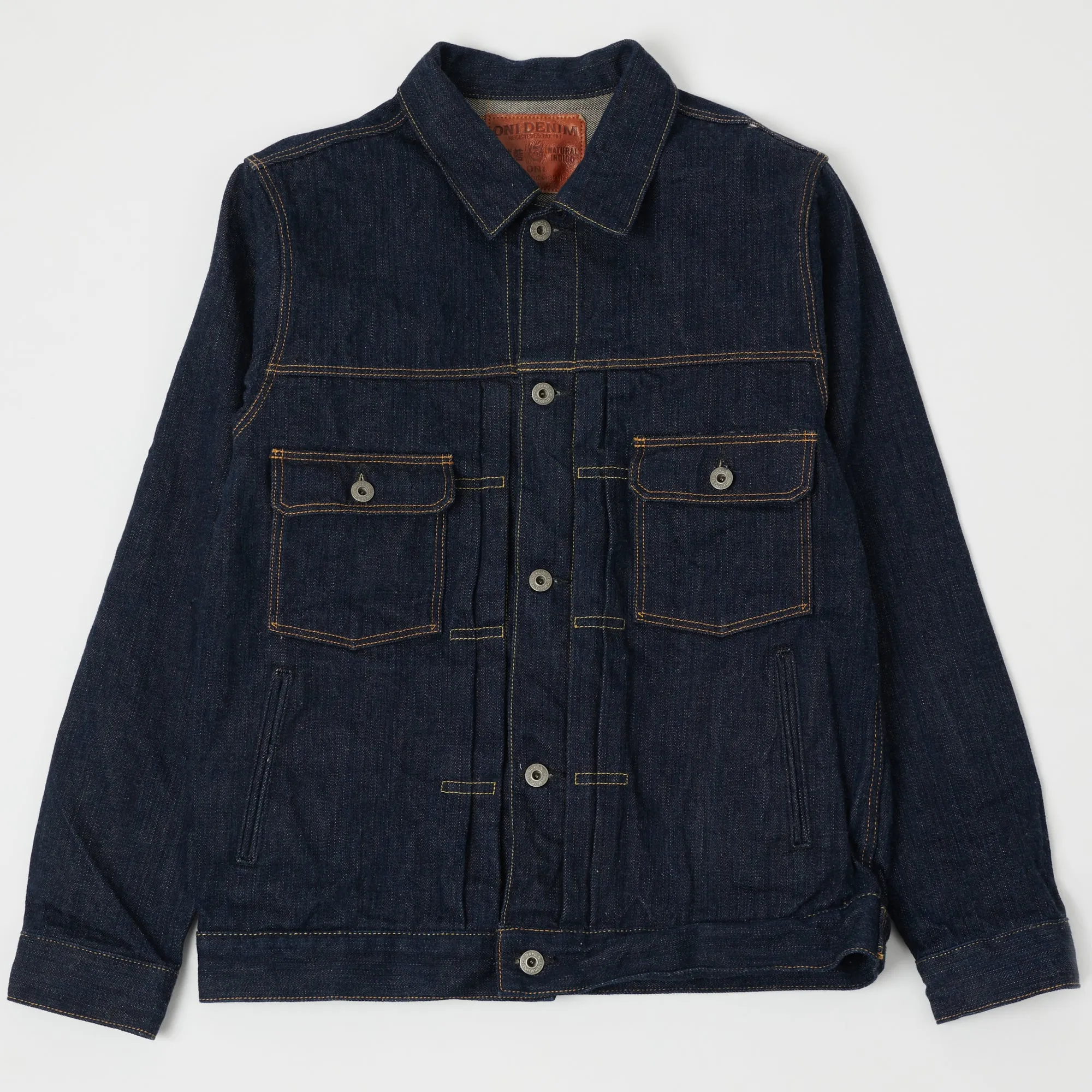 ONI 02506P-SHM 'Kiwami' Semi Hand Made 16oz Type II Denim Jacket - Rinsed