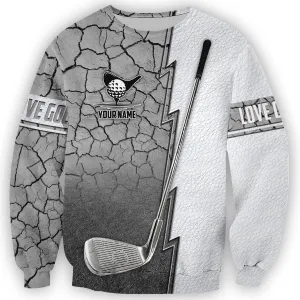 Personalized Name Golf All 3D Sweatshirt Hoodie Unisex Shirt , Christmas Shirt for Golfer