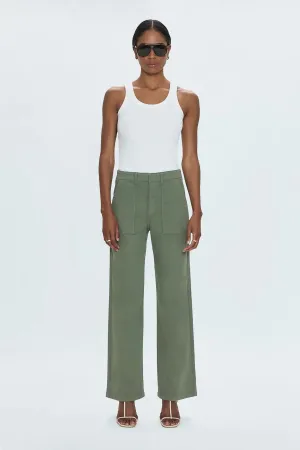 PIS Nicole Wide Leg Pant in Soft Olive