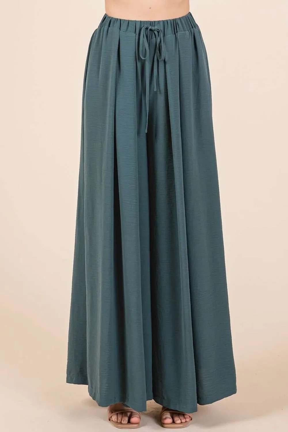 Pleated Wide Leg Resort Pants