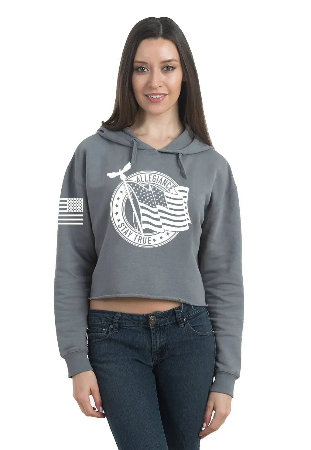 Pledge Cropped Hoodie