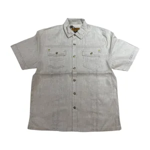 Prestige Oatmeal Double Stitch Linen Shirt