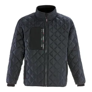 RefrigiWear Men's Diamond Quilted Insulated Jacket with Fleece Lined Collar