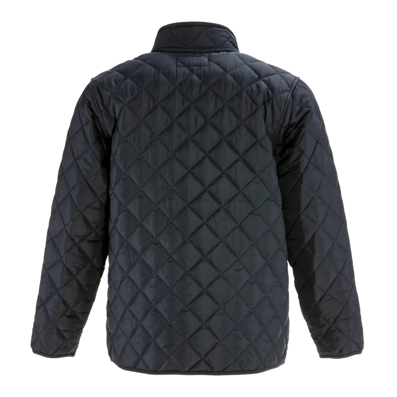 RefrigiWear Men's Diamond Quilted Insulated Jacket with Fleece Lined Collar