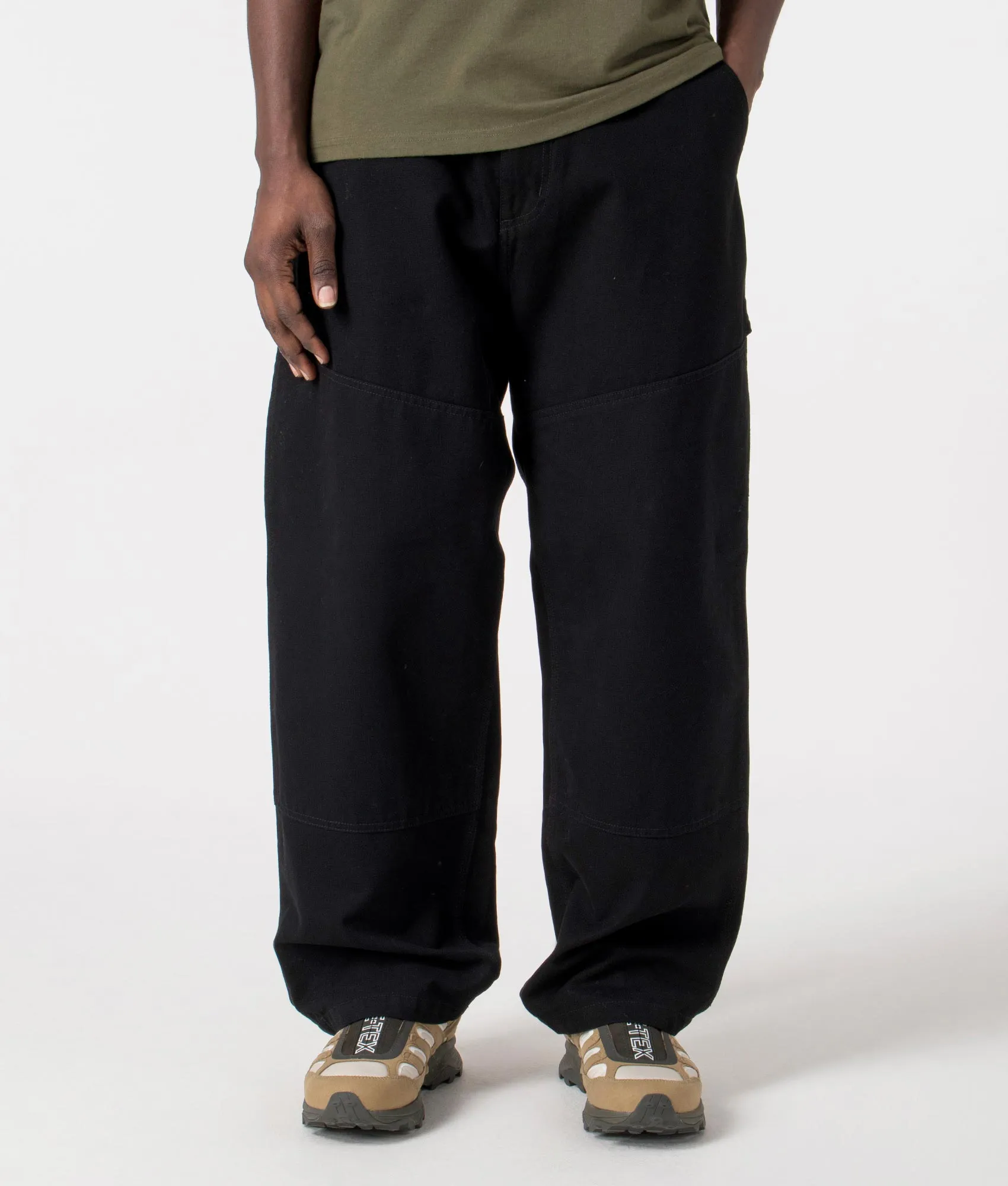 Relaxed Fit Wide Panel Pants