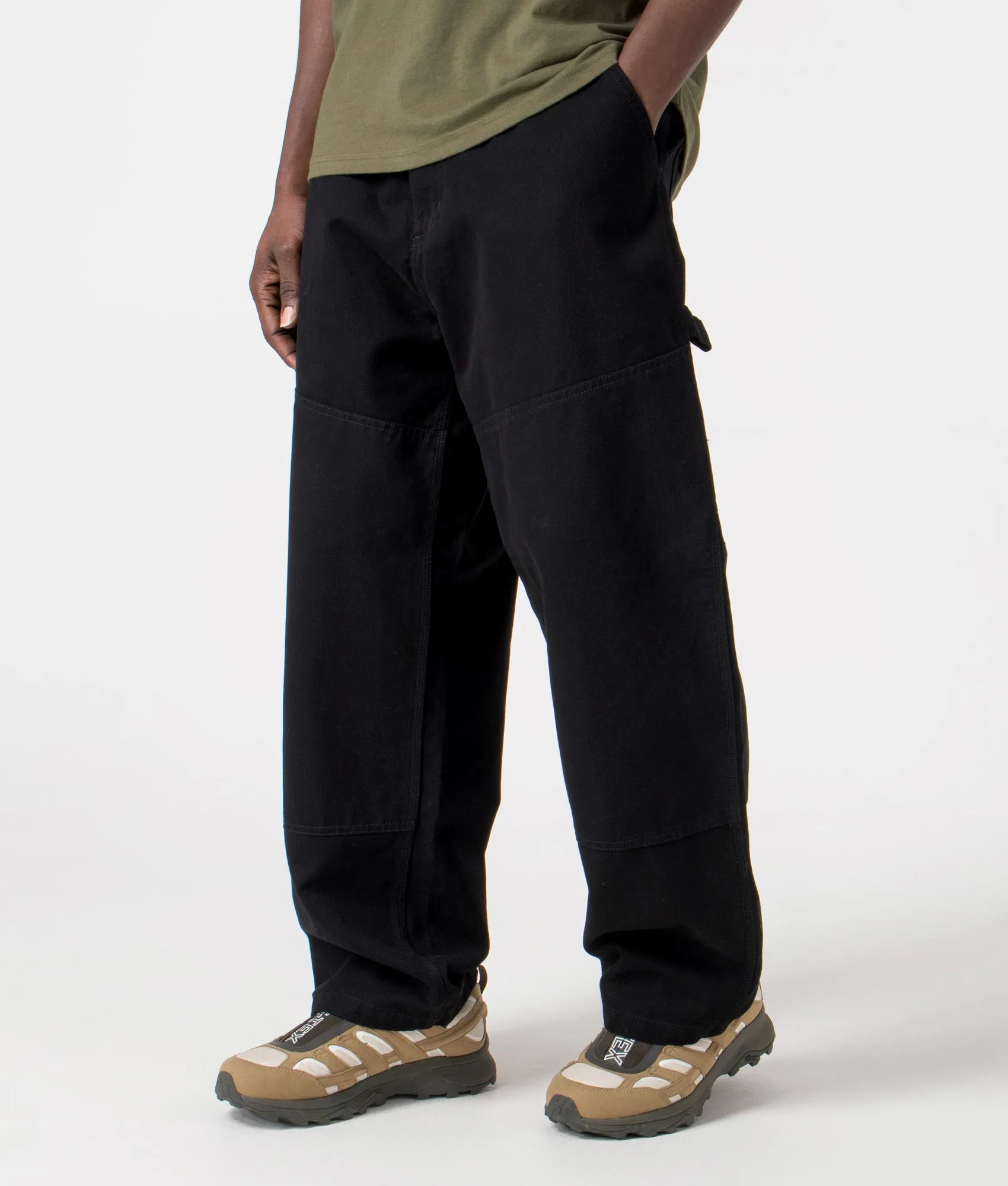 Relaxed Fit Wide Panel Pants