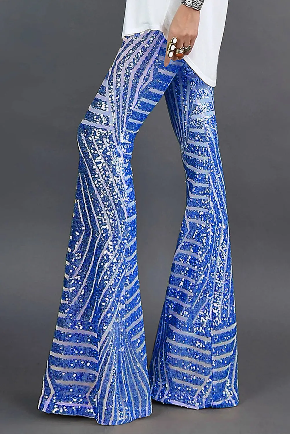 Sequin Wide Leg Pants