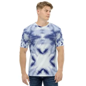 Shibori Tie-Dye Diamonds Men's T-shirt designed by Robert Bowen