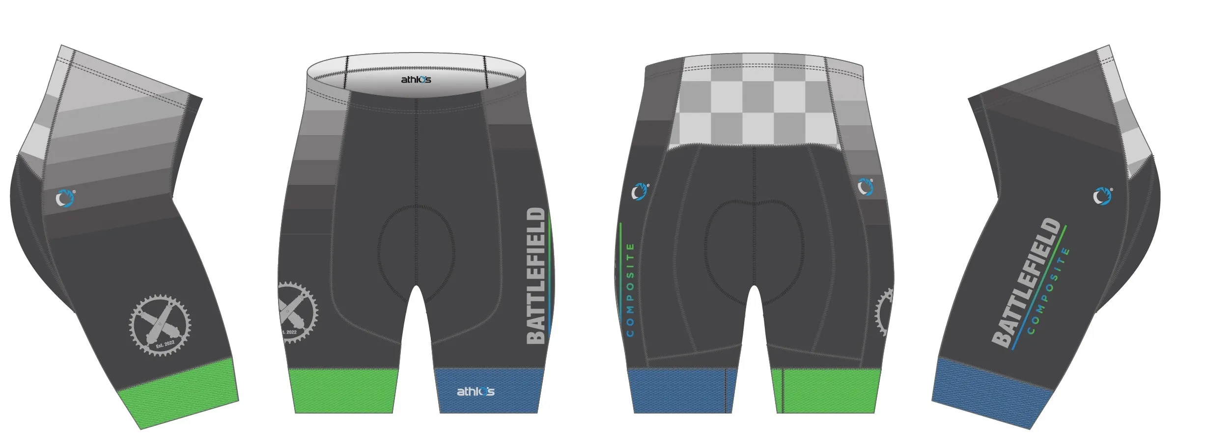 Split-Zero Short Women's - Battlefield Composite