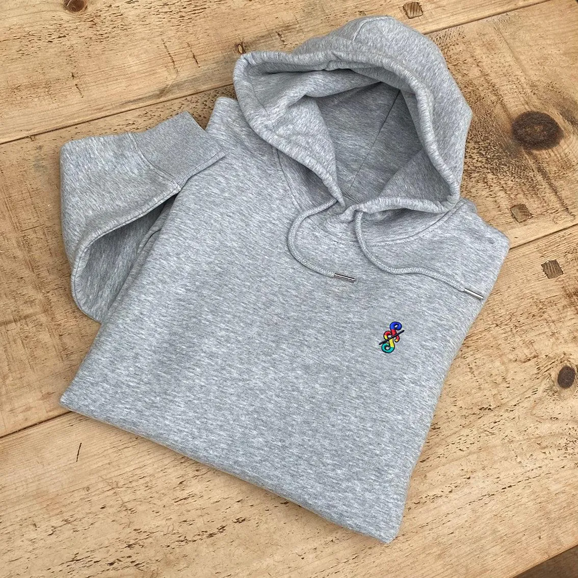 Spoke and Solace SS Stripe Logo Hoodie (w)