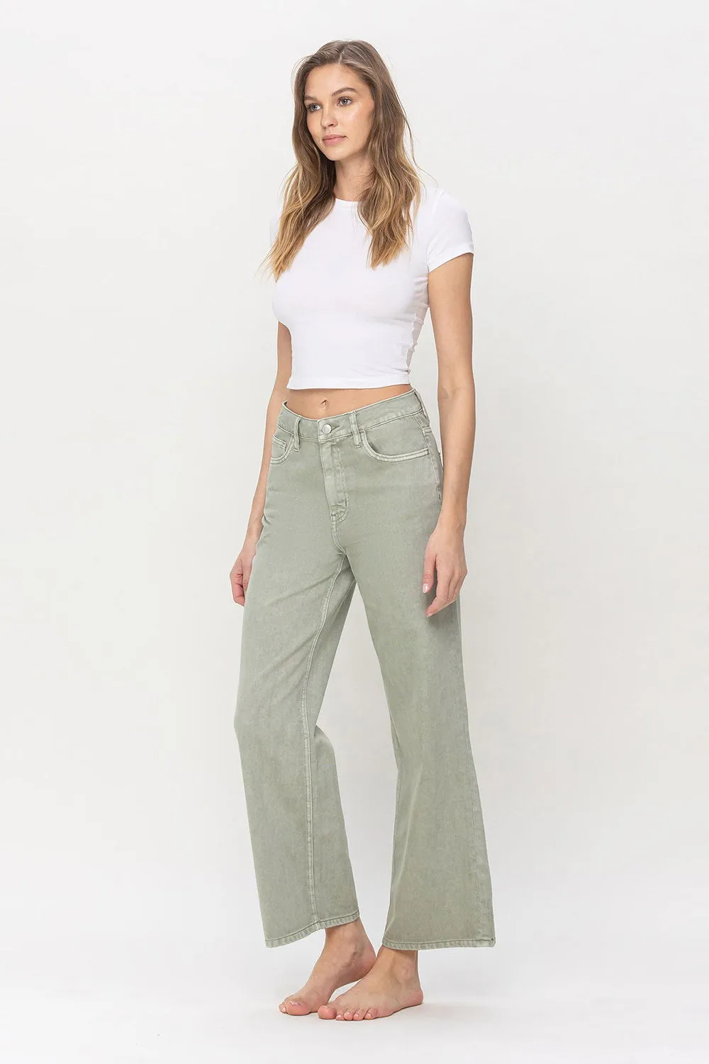 Super high ankle denim - Sage