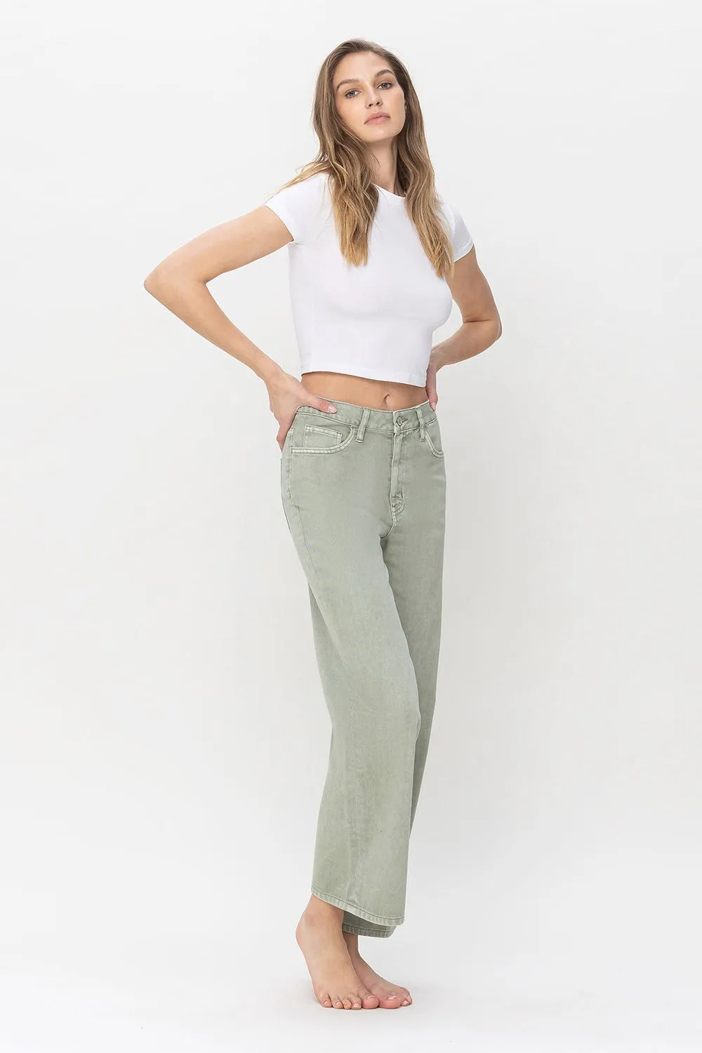 Super high ankle denim - Sage