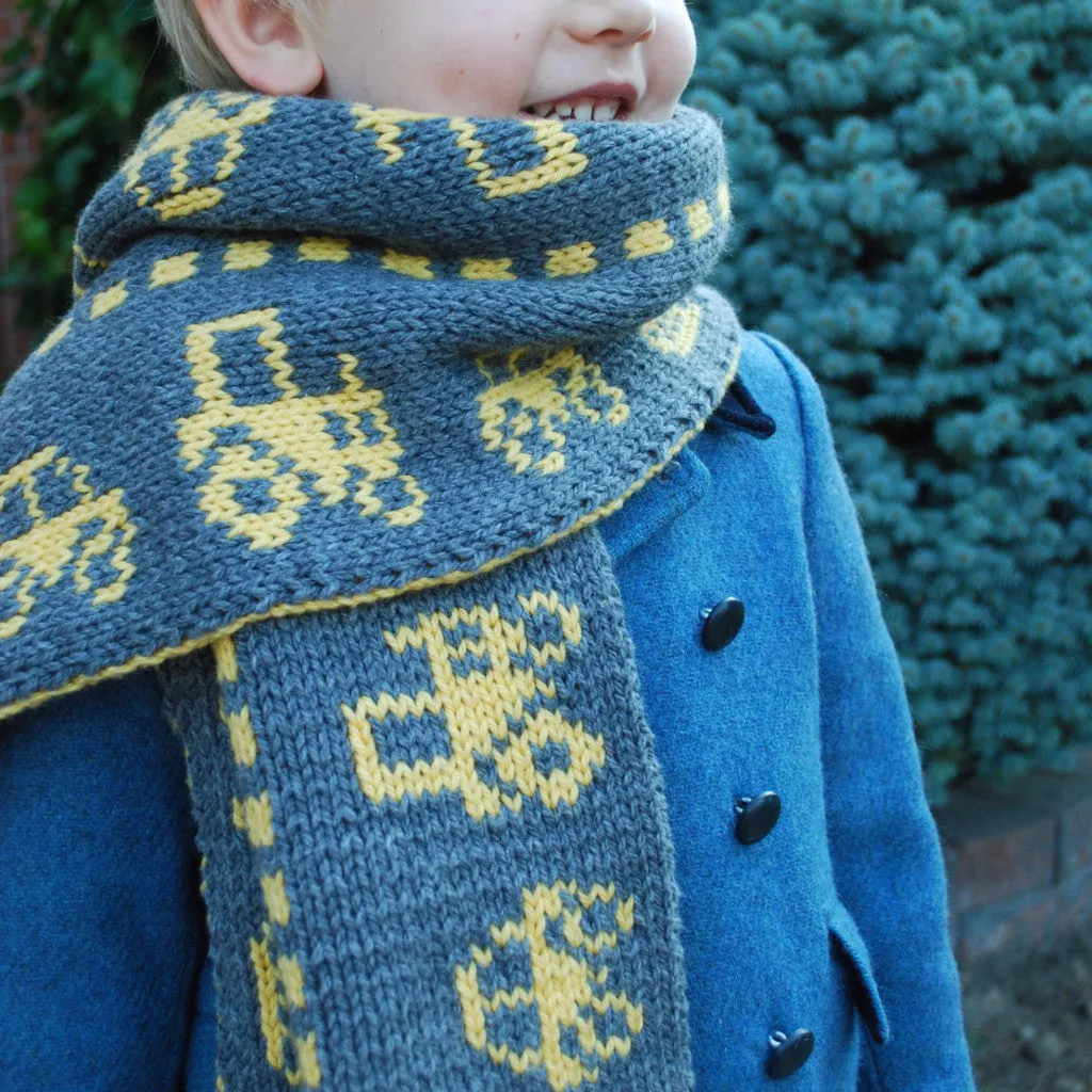 Traffic Scarf Pattern (PDF) - Knitting Pattern by Phibersmith Design