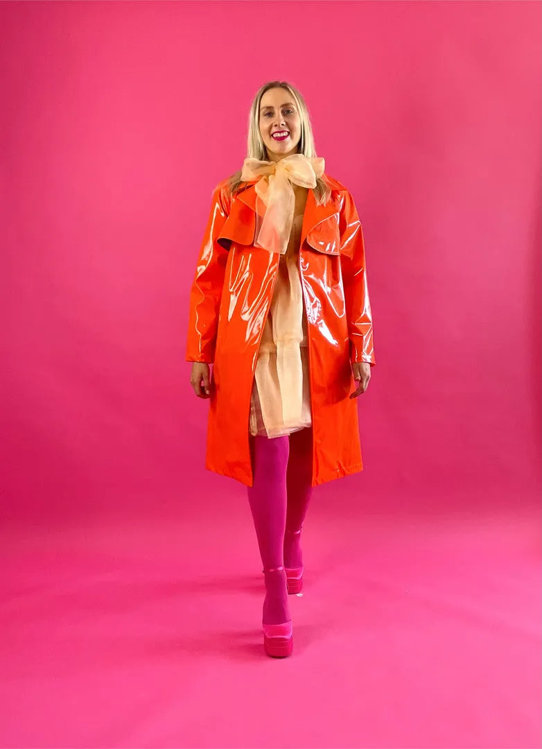 Trench Coat PVC Orange