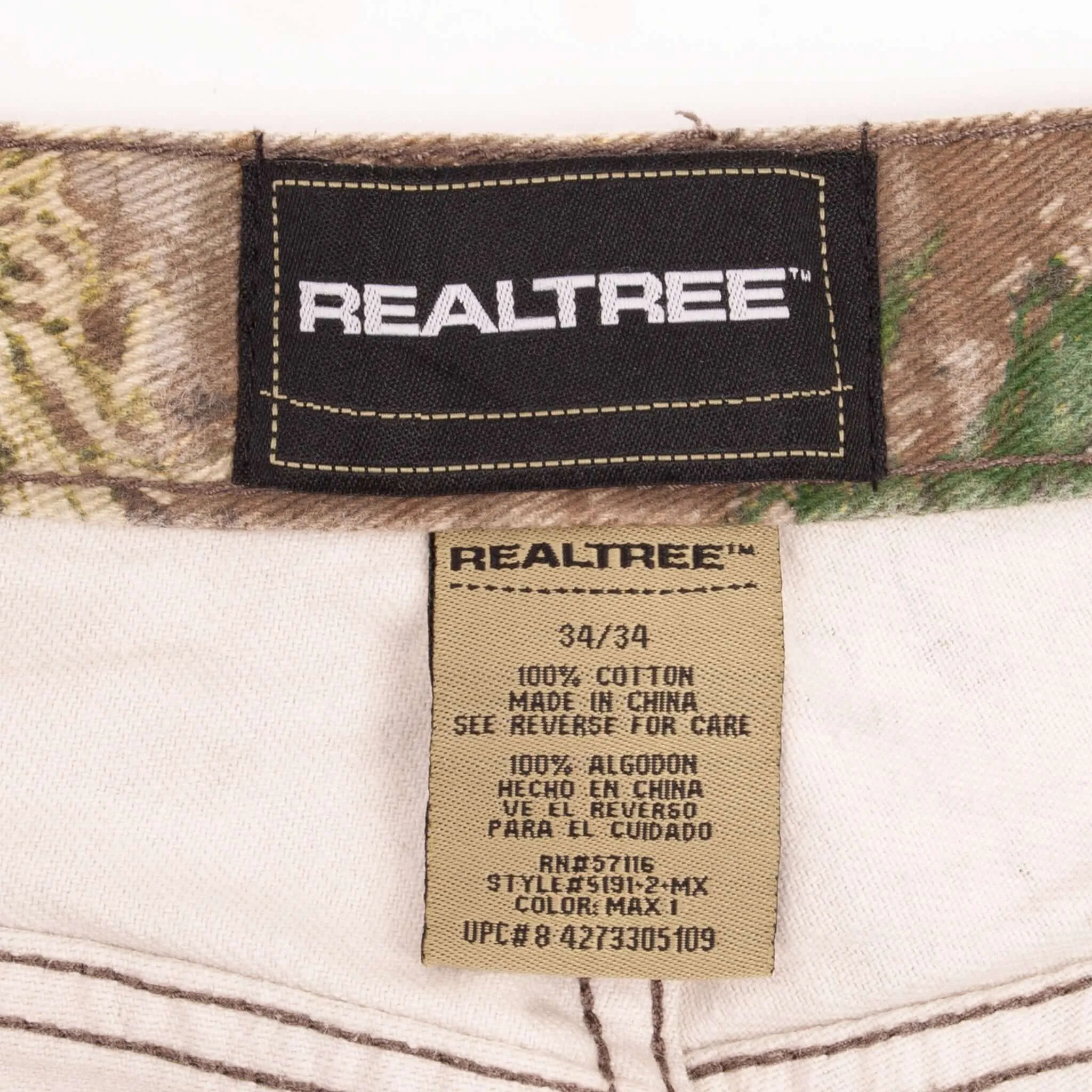 VINTAGE REALTREE ADVANTAGE MAX1 HUNTING CAMO PANTS JEANS SIZE 34X32