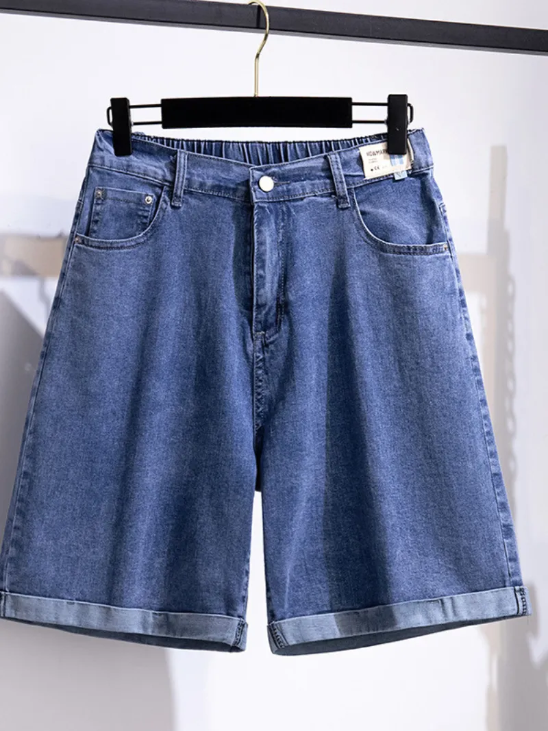 women's oversize causal high waist loose short bottom pants jeans