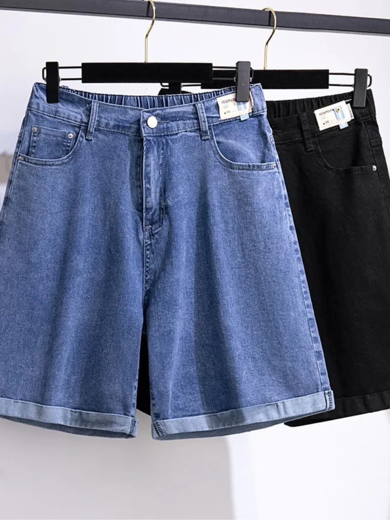 women's oversize causal high waist loose short bottom pants jeans